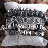 MD Fashio Beaded Bracelet Set Natural Stone Metal Crystal 5pc Bracelets & Bangles Set For Women Fashion Jewelry