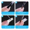 Klipsy do paznokci Włókno Paznokcie Zasilanie Zasilanie Akcesoria Beauty Finger Tool Salon Salon Manicure Kit