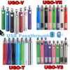 UGO 510 Filetage Vape Vape Valtion Voltage Préchauffe Kits de batterie Evod Ego Micro Micro USB Passthrougough 650 900 1100 MAH Vaporisateur avec chargeur