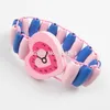 12 PCS Kids Girl Colorful Wood Bracelets الأطفال مرونة Watchbands Child Toy Jewelry Gully Birthday Gift3500593