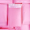 10 pièces/5x7 pouces/130*180mm rose clair Poly bulle Mailer enveloppe rembourrée auto-joint sac d'expédition enveloppe à bulles expédition