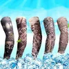 1 шт., модные летние солнцезащитные перчатки, защитные рукавицы с татуировкой, перчатки для мужчин и женщин, новые высокоэластичные поддельные временные перчатки