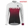 2021 New Scott Team Womens Cycling Long Sleeves Jersey Mtb Bike Shirt Sports Gorts Racing Road Road Tops Y21020613