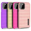 Para iPhone 11 Caso Non-Slip Armor Case Dual Camada à prova de choque Híbrido macio TPU Hard PC Capa protetora para iPhone 11 Pro Max