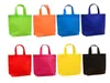 Nuevo bolso de compras multicolor no tejido, bolsas de comestibles reutilizables plegables, bolso de mano práctico, bolso de compras, bolsas de almacenamiento de regalos