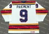 Custom Kansas City Scouts Mens College Hockey''nhl''Simon Nolet Denis Herron Steve Durbano Blanco Azul Alternate1974-1976 Nombre vintage Jerseys