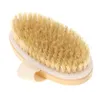 Hot Dry Skin Body Soft Hair Natural Bristle Brush Wooden Bath Shower Bristle Brush SPA Body Brush without Handle Horny Clean