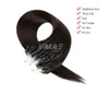 VMAe Human Obehandlad Virgin Remy Hårförlängningar Rak European One Donor Cuticle Airticed Micro Loop Nano Ring