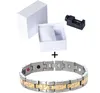 Link Bracelets Male Bracelet 2023 Fashion Drop & Bangles Charm Germanium Magnetic H Power Titanium