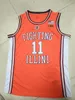 College Basketball trägt 2022 College Illinois Fighting Illini Basketballtrikot Ayo Dosunmu Kofi Cockburn Alfonso Plummer Jacob Grandison Frazier Andre Curbelo