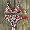 Nya kvinnors badkläder 2019 heta baddräkter leopard orm hög midja damer bikini semester resor baddräkt