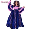 2019 autumn african dress for women private custom long sleeve floor-length women dress plus size print cotton WY2441