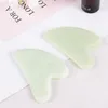 Gua Sha Ferramenta Natural Jade face Gua Sha Conselho Stone Massage Raspagem Ferramenta Handmade Facial pele Massager Cuidados