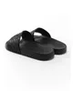 Cruise 2020 heren dames unisex zwarte Matelasse rubberen glijsandalen Platte strandslippers Voorgevormd rubberen voetbed