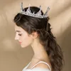 Vintage Baroque Pearl Queen King Bride Tiaras Corns for Women Heakdress