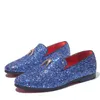 män mode skor loafers coiffeur glitter skor eleganta skor för män zapatos formales de hombrore chaussure homme meage sepatu pria 2019