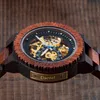 Relogio Masculino Bobo Bird Mechanical Watch Men Wood Wristwatch Automatiskt anpassat namn för pappa Träpresentan Y200414236A