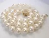 Collana di perle bianche naturali da 10-11mm