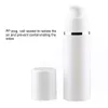 15 30 50 ml Vit Tomma luftfria pumpflaskor Vaccum Travel Lotion Pump Containers Airless Lotion Dispenser Refillerbar kosmetisk flaska