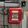 Accessories Black Car Taillight Cover Iron Decoration For Jeep Wrangler JL High Quality 4 Pcs Auto Exterior Accessories