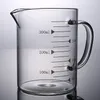 Measuring Tools Food Grade Borosilicate Glass Measurings Cups Pot Kettle Kitchen Accessories with lid Milk Clear Cup Cook Scale