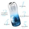 Maschio Masturbator Cup Soft Pussy Sex Toys Trasparente Vagina Adult Endurance Esercizio Prodotti Vacuum Pocket For Men Vagina Bocca Y200417