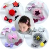 Grampos de cabelo do bebê ajustados Bow bonito dos desenhos animados da flor da estrela do design do coração Grampos Crianças Hairclips Princesa Barrette menina Crianças Acessórios de cabelo M1818