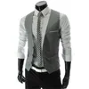 E-BAIHUI 2021 Ankunft Kleid Westen Für Männer Slim Fit Herren Anzug Weste Männliche Weste Gilet Homme Casual Ärmellose Formale Business Jacke L530