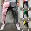 Fashion Men's Casual Solid Loose Patchwork Color Sweatpant Trousers Jogger Cotton Sweatpants High quality pants joggers men