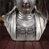 Chiny stare feng shui homeornamenty talerz ze srebrną statuą Guanyin