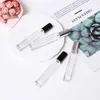 High-grade Fine Mist Glass Spray Bottle 10ML for Perfume Wholesale Clear Perfume Container Square Shape 3 Colors Cap