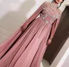 Arabische Dubai Caftan Style Chiffon Avondjurk 2019 Goedkope vakantie Vrouwen Dragen Formele Partij Prom Town Custom Made Plus Size