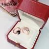 Hip Hop Punk S925 Sterling Silber Damen Muschelringe schwarzer Achat Persönlichkeit Mode Überlegene Qualität Luxuriöser kreisförmiger Ring aus Roségold