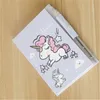 Notas Unicorn Portable Memo Pad com Pen Student Student Stationery School Office Supply NotePads