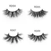 3D Mink Hair False Eyelashes 25mm Natural Curling Multi-Layer Lashes Wholesale