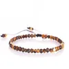 Chakra Lucky Stone Beads Bracelets 3mm 12 Constellation Bohemian Simple Designs Beads Adjustable Zodiac Bangles Jewelry for Men Women Gift