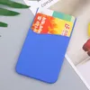 Двухуровневый силиконовый кошелек для карт, карман для денег, наклейка, 3 м клейкая наклейка, держатель для удостоверения личности, чехол для iPhone, Samsung, Huawei, XiaoMi Mobile 2672645