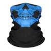 Máscara mágica de calavera Cosplay de Halloween Calaveras de esquí de bicicleta Máscaras de media cara Bufanda fantasma Bandana Calentador de cuello Fiesta