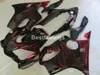 ホンダCBR600 F4I 04 05 06 07 RED FLAMES BLACK FAIRINGS SET CBR600 F4I 2004-2007 IY28用注射OEMフェアリングキット