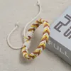 Simple Handmade Women Men Ethnic Style Charm Bracelets Braided Rope Colorful Lovers Bangle Party Club Jewelry