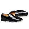 Patent Deri İş Erkekler Ayakkabı Damat Düğün Asansör Ayakkabı Moda Marka Erkek Yüksek Topuk Ayakkabı Üzerinde Kayma Oxford Elbise Ayakkabı Erkekler için