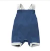 Baby Rompers Designer Vêtements Garçons Filles Rayé Jarretelles Combinaisons Infantile Été Sans Manches Onesies Enfant Doux Coton Vêtements C851