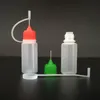 10 ml LDPE Vazio E garrafa de Agulha Líquida Garrafas De Conta-gotas De Plástico Com Parafuso de Metal Tampas de Agulha para Vape E suco
