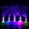 Rose fibre-optic flowers all over the sky shining children's small toys colorful night lights stall selling toys wholesale