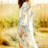 2020 Fashion Women Boho Floral Printed Long Blouse Loose Shawl Kimono Cardigan Boho Beach Cover up Shirt Outwear S-XXL