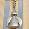 Creative Design Lovely Angel Keychain Män Kvinnor Key Holder Chain Ring Car Bag Pendant Charm Bröllop Gåvor LX1134