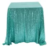 Nappe à paillettes bleues scintillantes de haute qualité pour les événements décoration de Table de tête de fête serviette de Table à paillettes brillantes