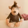 JSQ Animals Pluhs Doll Toys King Lion Elephant Bulldog Fox Tiger Monkey fyllda djur Plush Toys för barn Toys5895932