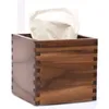 Japanse stijl bamboe vierkante tissue box creatieve stoel type rol papier handdoek pot eco-vriendelijke houten tafel decoratie