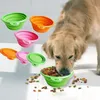 Dog Bowl Collapsible Foldable Silicone Dog Bowl Candy Color Outdoor Travel Portable Puppy Doogie Food Container Feeder Dish EEA1607